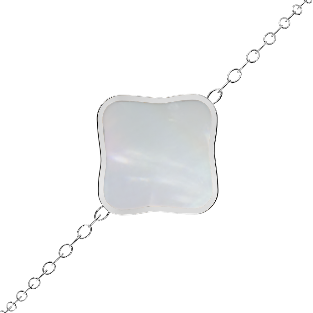 Flora Silver White Bracelet - изображение 2