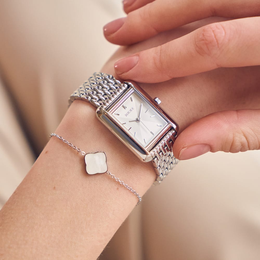 Flora Silver White Bracelet - изображение 3