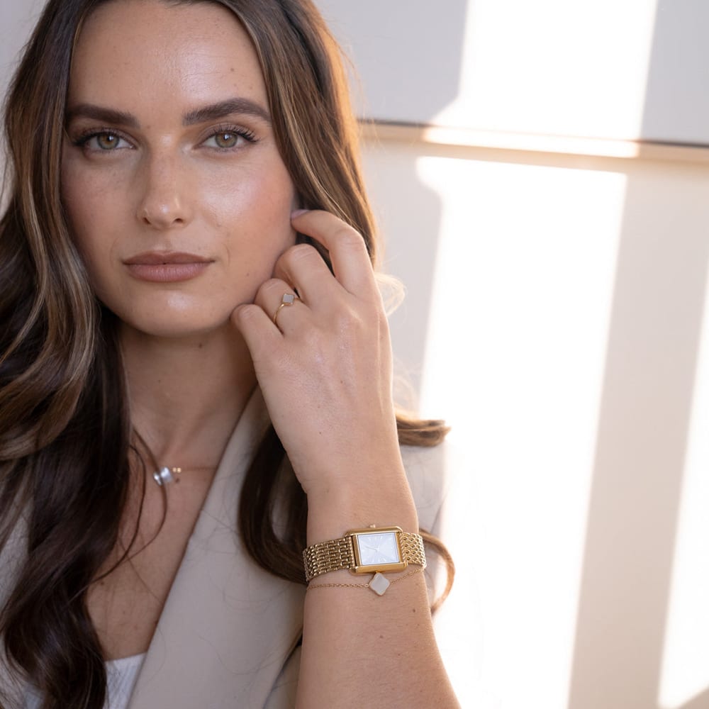 Flora Gold White Bracelet - изображение 4