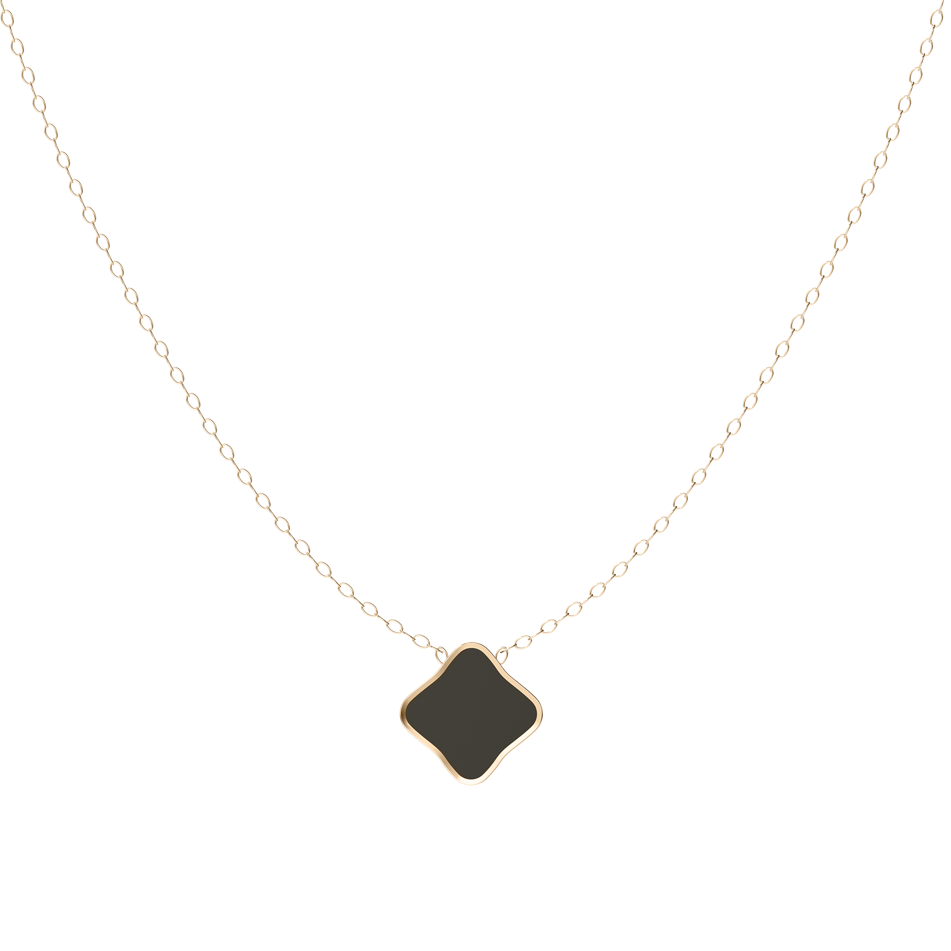 Flora Gold Black Necklace