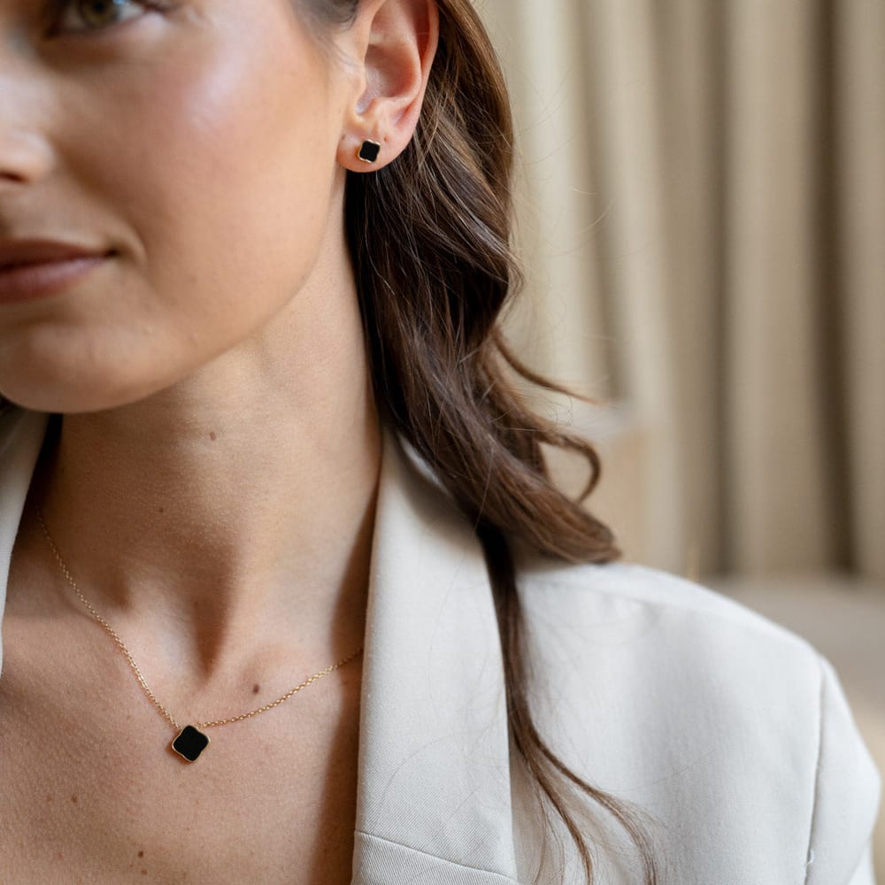 Flora Gold Black Necklace - изображение 3