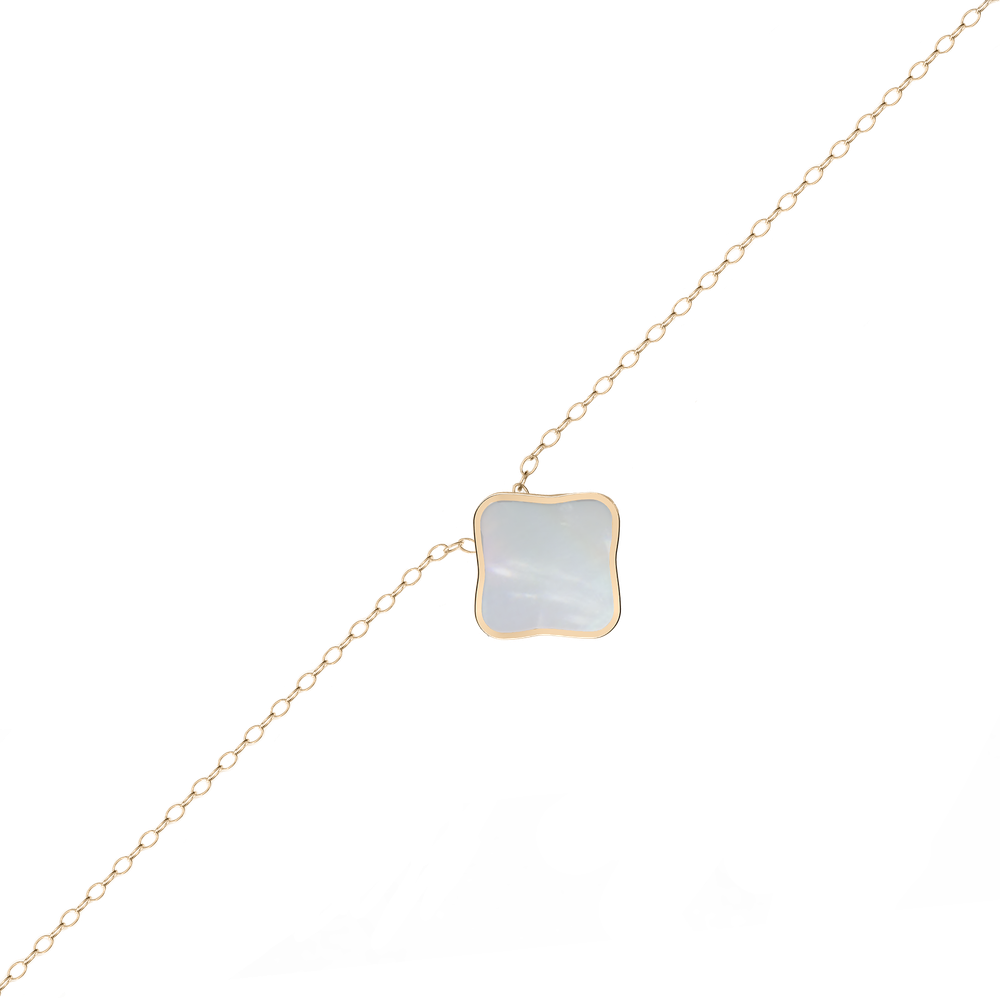 Flora Gold White Necklace - изображение 2