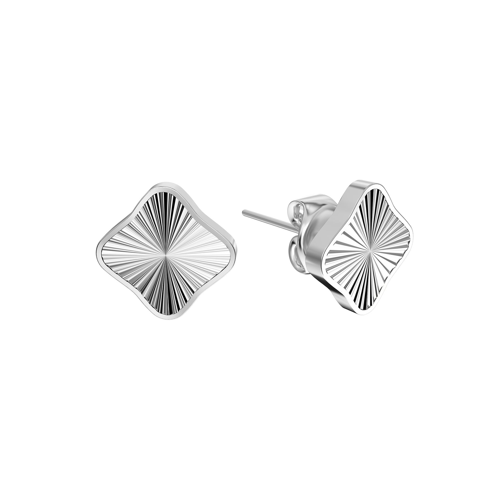Flora Silver Earrings