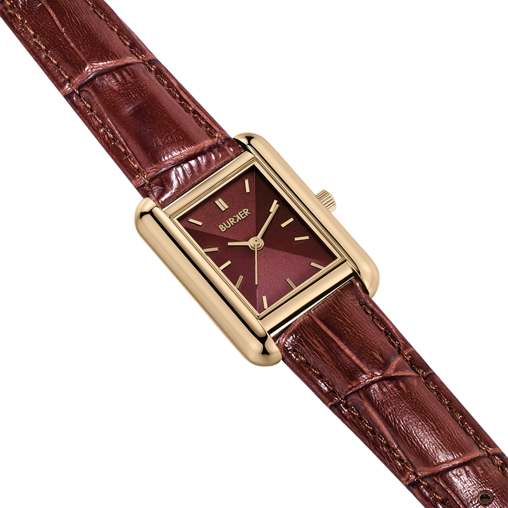 Olivia Gold Burgundy Leather - изображение 3