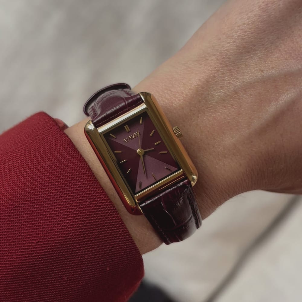 Olivia Gold Burgundy Leather - изображение 2
