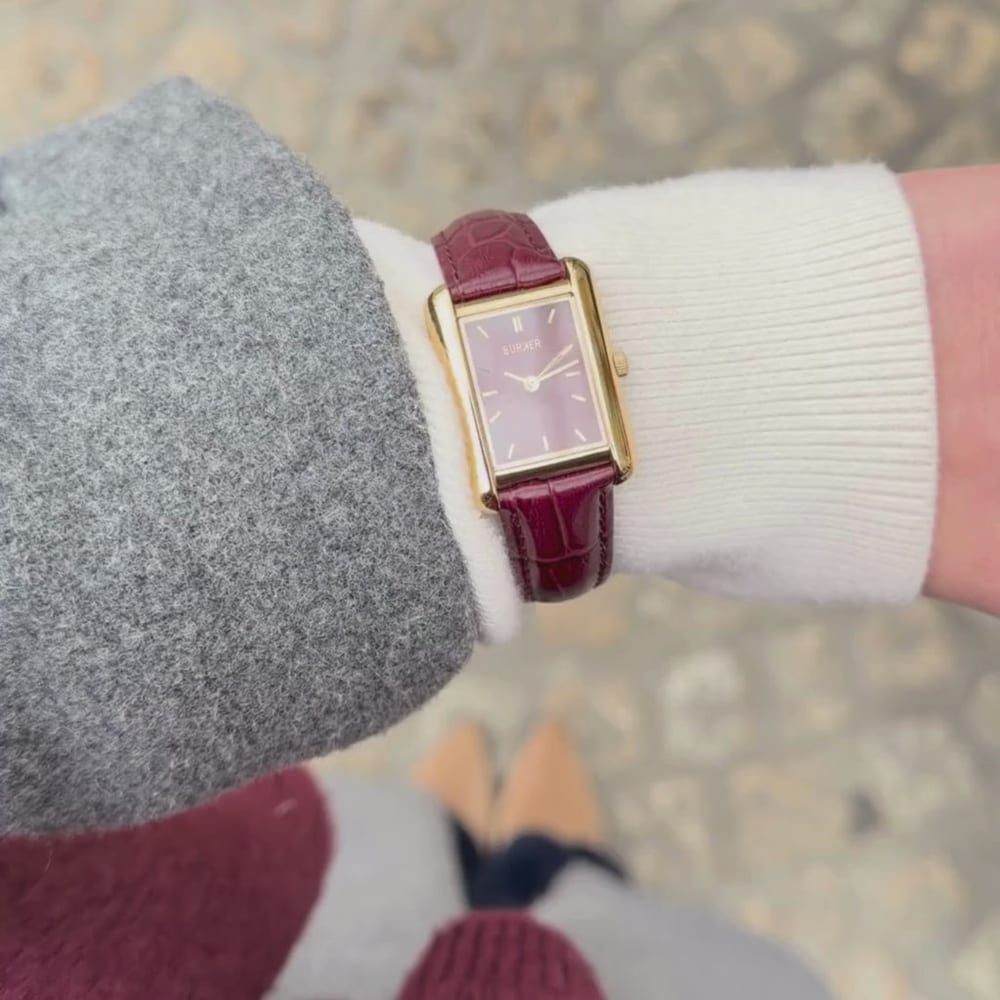 Olivia Gold Burgundy Leather - изображение 7