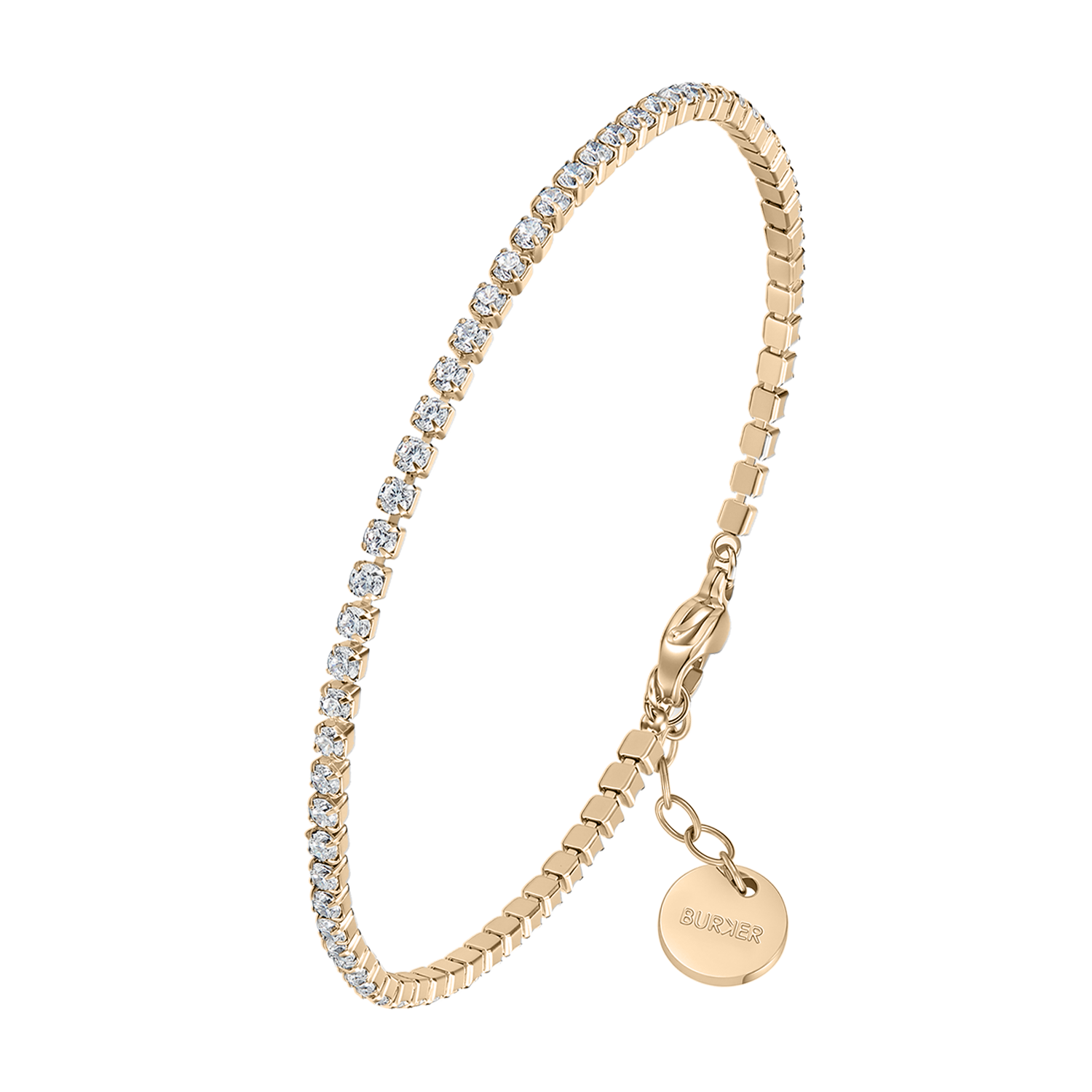 Ava Petite Gold White Bracelet