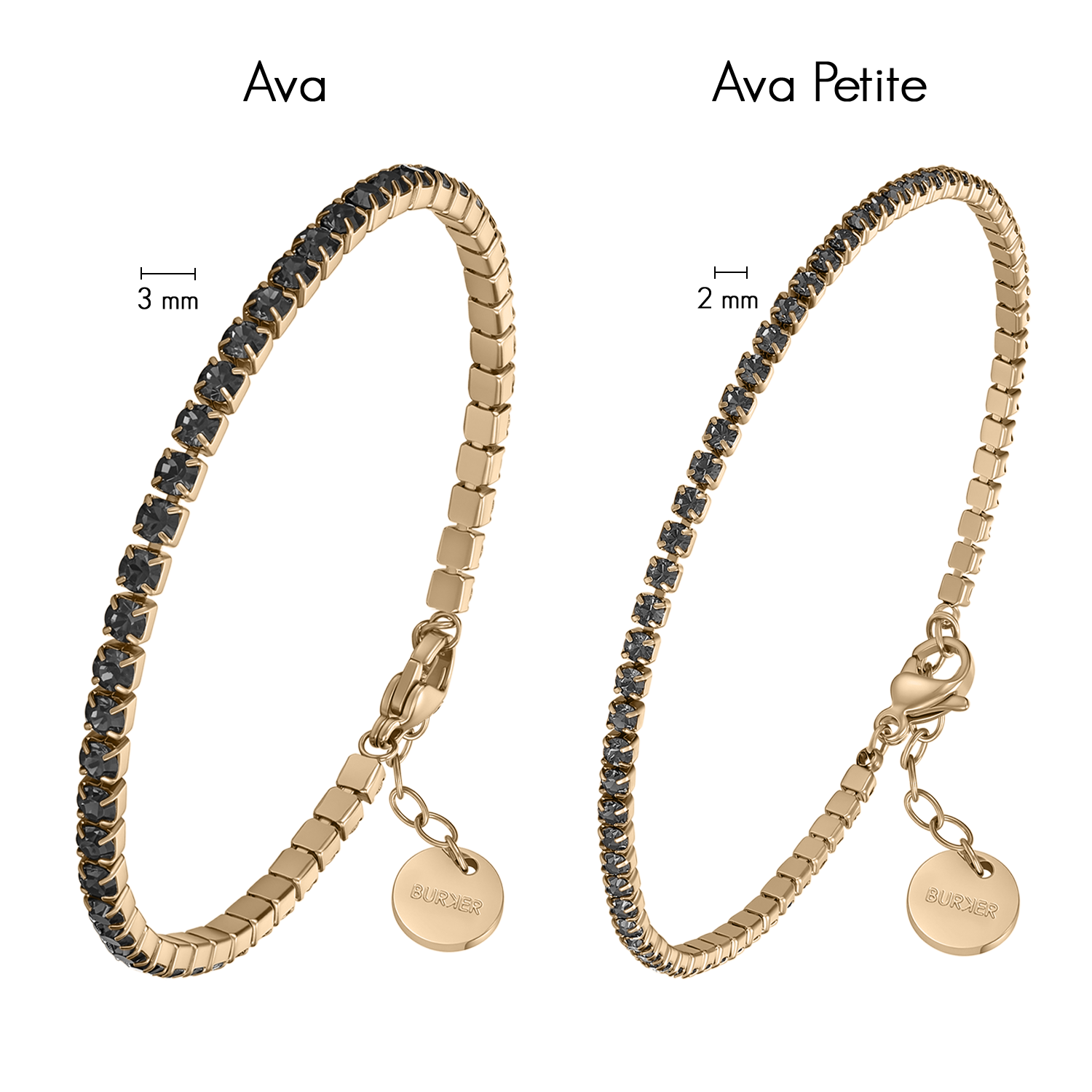 Ava Petite Gold Black Bracelet - изображение 4