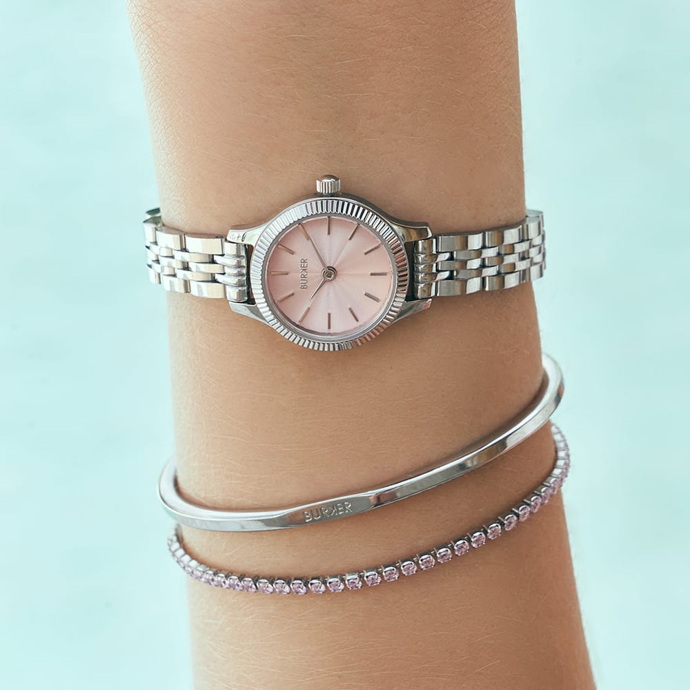 Ava Petite Silver Pink Bracelet - изображение 3