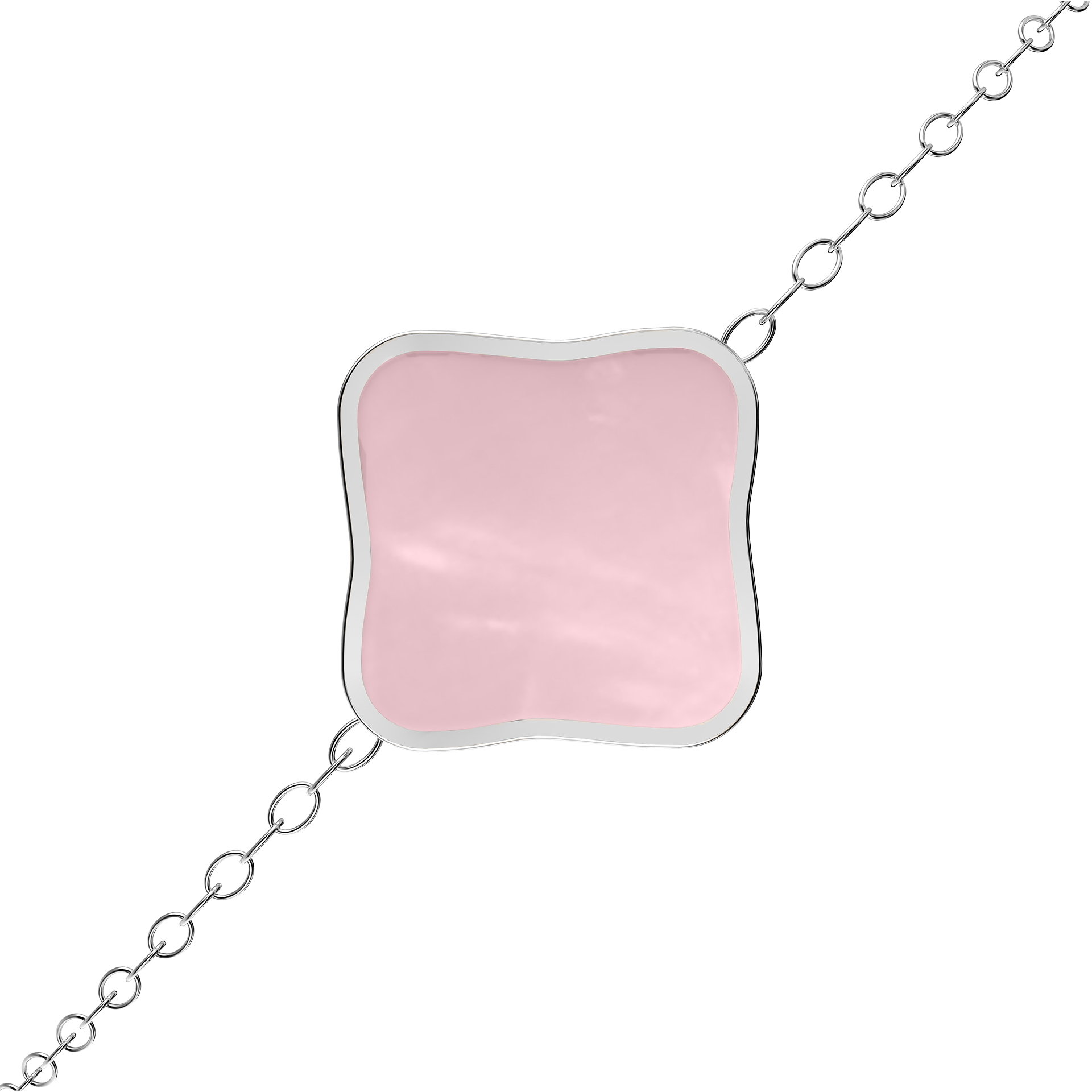 Flora Silver Pink Bracelet - изображение 2
