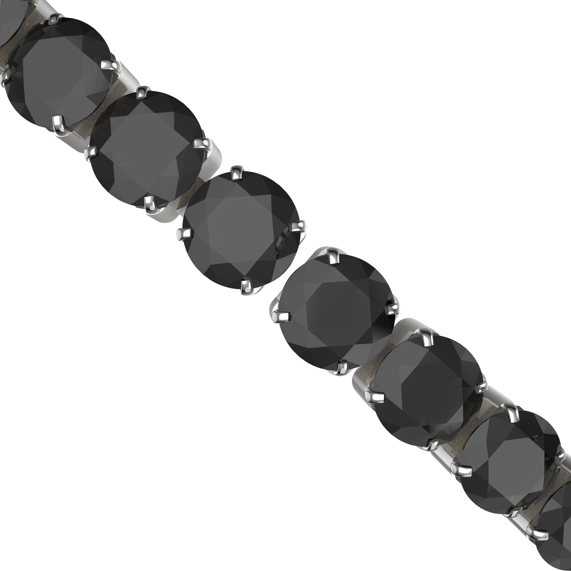Ava Silver Black Bracelet - изображение 2